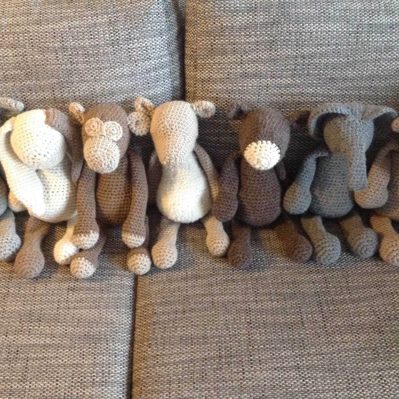 vom schloessje gehäkelte Kuscheltiere